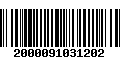 Código de Barras 2000091031202