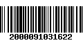 Código de Barras 2000091031622