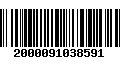 Código de Barras 2000091038591