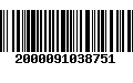 Código de Barras 2000091038751