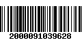 Código de Barras 2000091039628