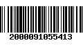 Código de Barras 2000091055413