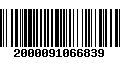 Código de Barras 2000091066839