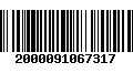 Código de Barras 2000091067317