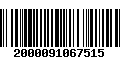 Código de Barras 2000091067515