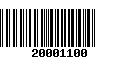 Código de Barras 20001100