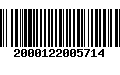 Código de Barras 2000122005714