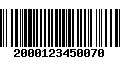 Código de Barras 2000123450070