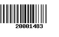 Código de Barras 20001483