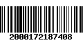 Código de Barras 2000172187408