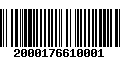 Código de Barras 2000176610001