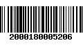 Código de Barras 2000180005206