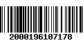 Código de Barras 2000196107178