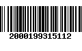 Código de Barras 2000199315112