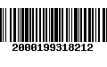 Código de Barras 2000199318212