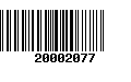 Código de Barras 20002077