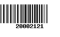 Código de Barras 20002121