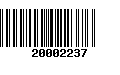 Código de Barras 20002237