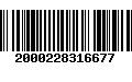 Código de Barras 2000228316677