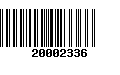 Código de Barras 20002336