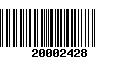 Código de Barras 20002428