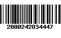 Código de Barras 2000242834447