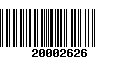 Código de Barras 20002626