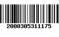 Código de Barras 2000305311175