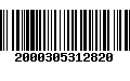 Código de Barras 2000305312820