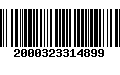 Código de Barras 2000323314899