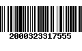 Código de Barras 2000323317555