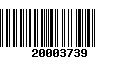 Código de Barras 20003739