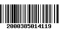 Código de Barras 2000385014119