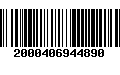 Código de Barras 2000406944890