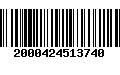 Código de Barras 2000424513740