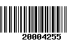 Código de Barras 20004255