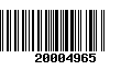 Código de Barras 20004965