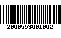 Código de Barras 2000553001002