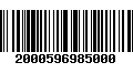 Código de Barras 2000596985000