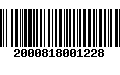 Código de Barras 2000818001228