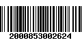 Código de Barras 2000853002624