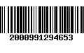 Código de Barras 2000991294653