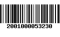 Código de Barras 2001000053230