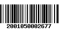 Código de Barras 2001050002677