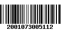 Código de Barras 2001073005112