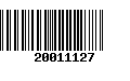 Código de Barras 20011127