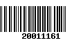 Código de Barras 20011161