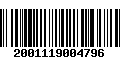 Código de Barras 2001119004796