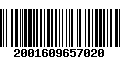 Código de Barras 2001609657020