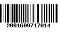 Código de Barras 2001609717014